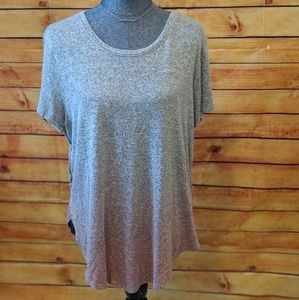 Mudd Ombre Shirttail knit top NWOT